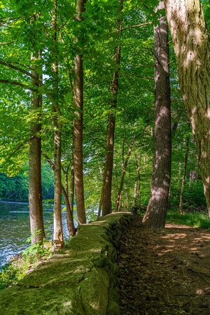 A part of the Neversink River near Guymard Turnpike, tributary of the Delaware River Unique Area in the Catskills, NY.の写真素材