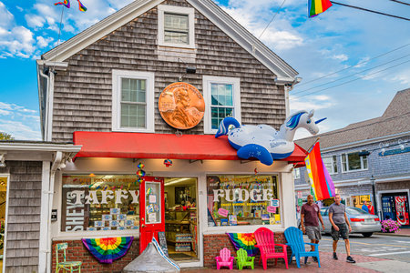 Provincetown Massachusetts USA August 21, 2019 at the end of Cape Cod Provincetown has a large gay...