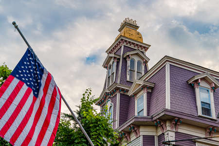 Provincetown Massachusetts USA August 21, 2019 at the end of Cape Cod Provincetown has a large gay population of residents and tourists.のeditorial素材