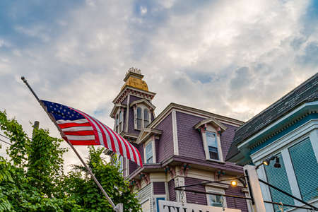 Provincetown Massachusetts USA August 21, 2019 at the end of Cape Cod Provincetown has a large gay population of residents and tourists.のeditorial素材