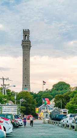 Provincetown Massachusetts USA August 21, 2019 at the end of Cape Cod Provincetown has a large gay population of residents and tourists.のeditorial素材