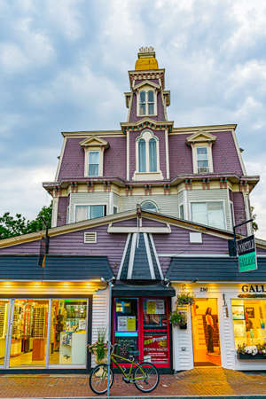 Provincetown Massachusetts USA August 21, 2019 at the end of Cape Cod Provincetown has a large gay population of residents and tourists.のeditorial素材