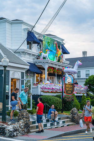 Provincetown Massachusetts USA August 21, 2019 at the end of Cape Cod Provincetown has a large gay population of residents and tourists.のeditorial素材