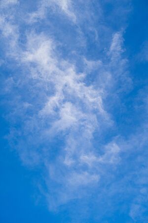 White cloud on blue sky background weatherの写真素材