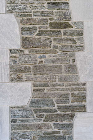Multi Color Brick Stone Surface Background, New Jersey, USA.の写真素材