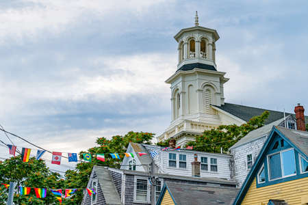 Provincetown Massachusetts August 21, 2019 at the end of Cape Cod Provincetown has a large gay population of residents and touristsのeditorial素材