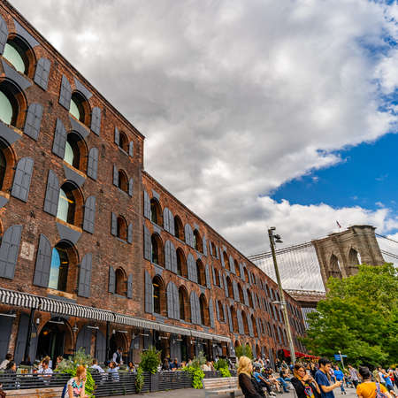 Brooklyn, New York, USA - September 13, 2019: Brooklyn Historical Society DUMBO New York Cityのeditorial素材