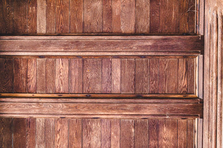 Wooden door of old house textured and backgroundの写真素材