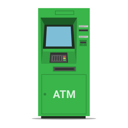 ATM machine. bank terminal. vector illustration.のイラスト素材