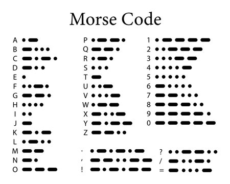 International morse code. Vector illustrationのイラスト素材