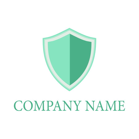 Shield logo design. Vector illustrationのイラスト素材