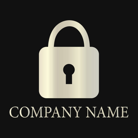 Lock vector logo. Vector illustrationのイラスト素材