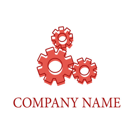 Gear  logo design. Vector illustrationのイラスト素材
