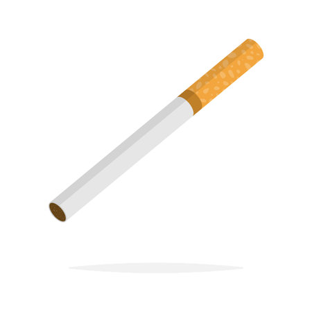 Cigarette flat icon. Vector illustration.のイラスト素材