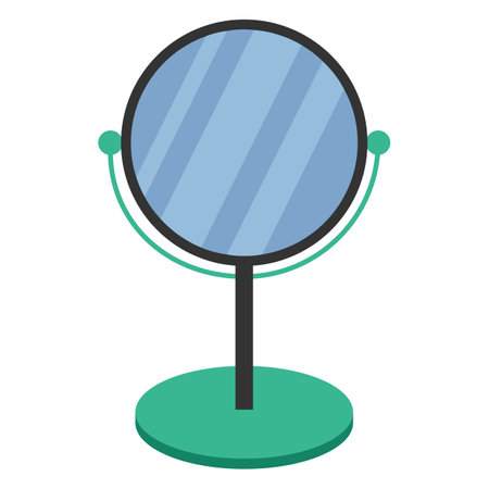 Mirror for makeup. Vector illustration.のイラスト素材