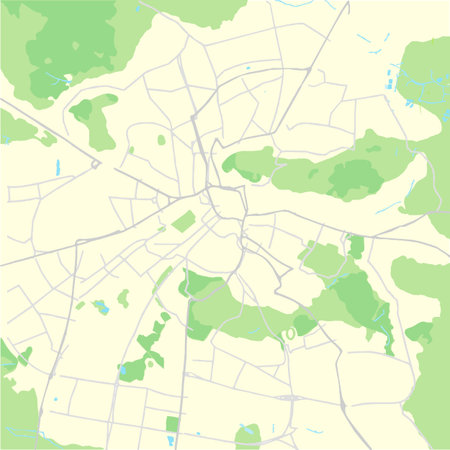 Urban city map of Lviv, Ukraine. Vectorのイラスト素材