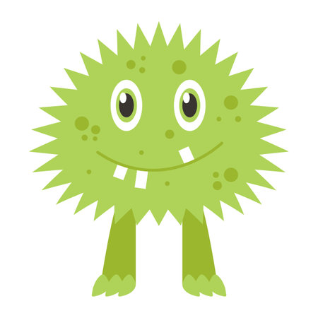 Cute funny monster. Vector illustration.のイラスト素材