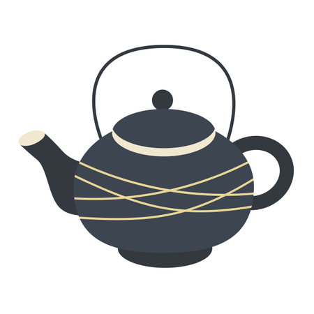 Kettle for brewing tea. Vector illustration.のイラスト素材