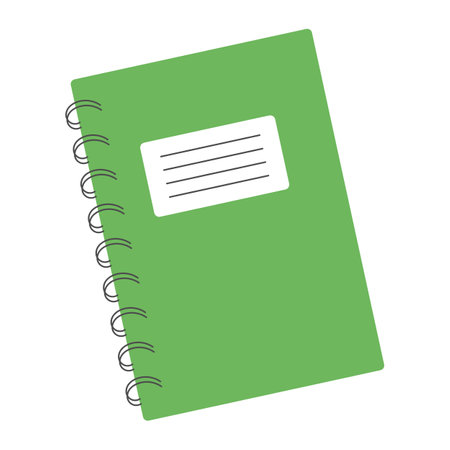 Notebook. Back to school again. Vector illustration.のイラスト素材