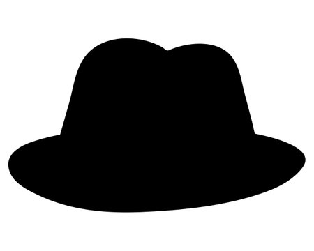 Silhouette of a Hat cap. Vectorのイラスト素材