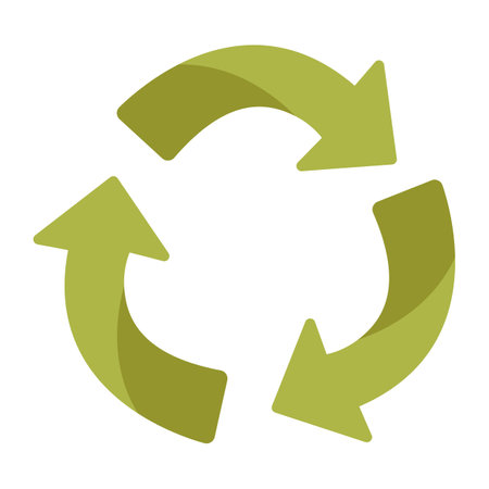Recycling sign. Preservation of the environment. Vector illustration.のイラスト素材