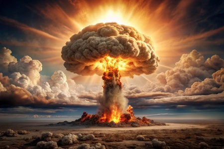 Mushroom cloud explosionの素材