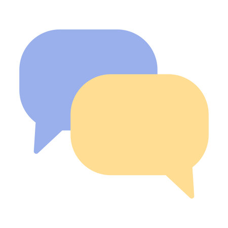 Podcast speech bubbles. Audio and communication dialogue icon. Vector illustration.のイラスト素材