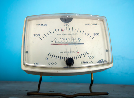 Former apparatus for measuring temperature, pressure and humidityの写真素材