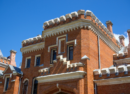 Ramon, Russia - June 07, 2017: Architectural elements of the palace complex Oldenburg in the village of Ramon, Voronezh regionのeditorial素材