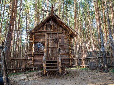 Hut Baba Yaga, amusement park "Nelzha", Voronezh regionのeditorial素材