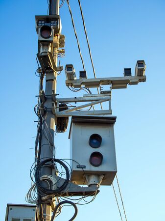Voronezh, Russia - March 7, 2019: Complexes of photo and video recording of traffic violationsのeditorial素材