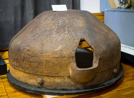 Lodeynoe Pole, Russia - March 29, 2019: Shooting armored capのeditorial素材