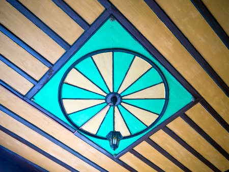 Bahchisaraj, Russia - September 18, 2020: Decoration of the ceiling of one of the halls of the Khan's Palace, Bakhchisarai, Crimeaのeditorial素材