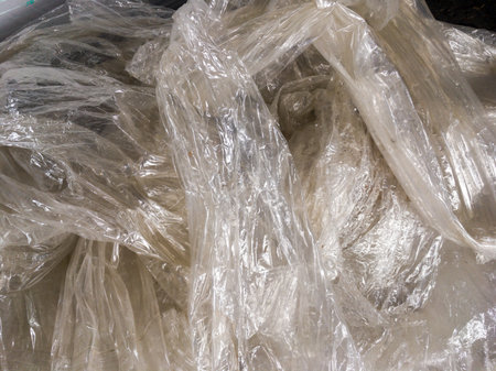 PE film as recyclableの写真素材