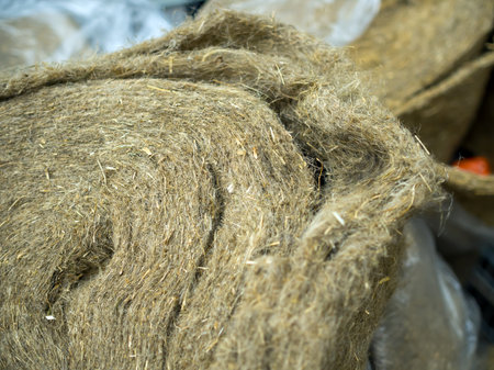 Tape linen sealant for laying between logsの写真素材