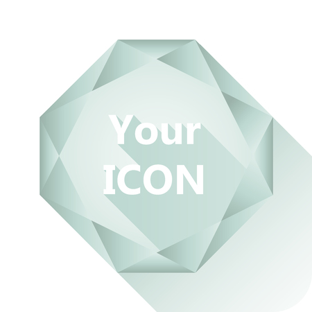Diamond base for your icon, vector illustration. Flat design styleのイラスト素材