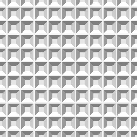 geometric square seamless pattern.Fashion graphic design.Vector illustration. Background design.Optical illusion 3D Modern stylish abstract texture.Template for print, textile, wrapping and decorationのイラスト素材