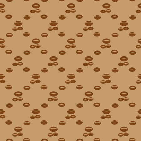 coffe beans abstract geometric seamless pattern. Fashion graphic. Background design. Modern stylish abstract texture. Template for prints, textile, wrapping and decoration, wallpaper. Vector illustration.のイラスト素材