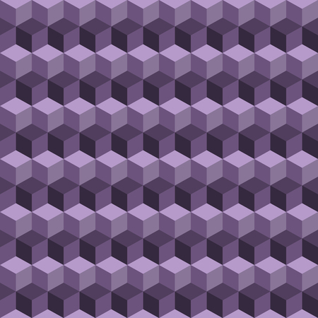 geometric cube seamless pattern.Fashion graphic design.Vector illustration. Background design.Optical illusion 3D Modern stylish abstract texture. Template for print, textile, wrapping and decorationのイラスト素材