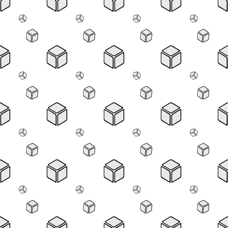 geometric cube seamless pattern.Fashion graphic design.Vector illustration. Background design. Modern stylish abstract texture. Template for print, textile, wrapping and decorationのイラスト素材