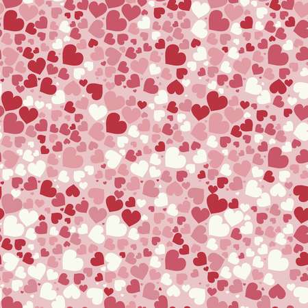 Abstract Valentine's Day hearts. Seamless background for your design. Vector illustration. Love concept. Cute wallpaper. Good idea for Wedding and Valentines day cardのイラスト素材