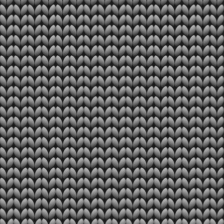 Seamless knitted pattern. Woolen cloth. Knit texture. Vector Illustration.のイラスト素材