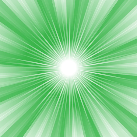 Rays Striped Pattern with green Light Burst Stripes. Abstract Wallpaper Background. Vector Vintage Illustration.のイラスト素材