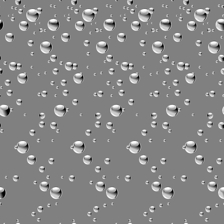 Seamless background with drops. Vector illustration. Bubbles pattern. Modern stylish abstract texture.Template for print, textile, wrapping and decorationのイラスト素材
