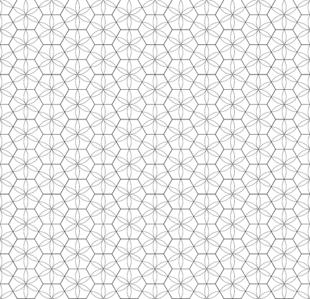 Grid seamless pattern. Geometric Star effect. Fashion graphic design.Vector illustration. Background design. Modern stylish abstract texture. Template for print, textile, wrapping and decorationのイラスト素材