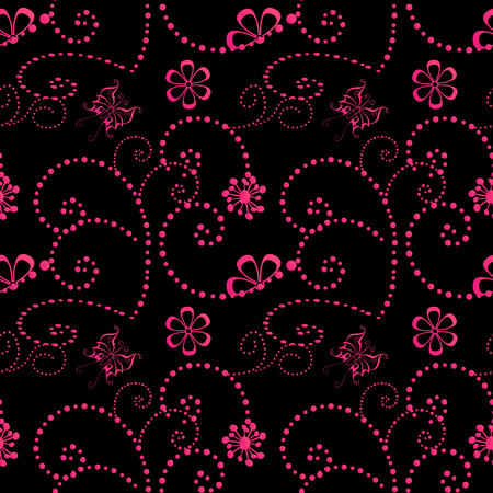 flower geometric seamless pattern. Fashion graphic. Background design. Modern stylish abstract texture. Template for prints, textile, wrapping and decoration, wallpaper. Vector illustration.のイラスト素材