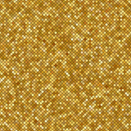 Glittering Gold Texture for your design. Seamless vector pattern in the form of a pebble like golden dust. Golden metallic small figures. Geometric seamless pattern. Vector illustration.のイラスト素材