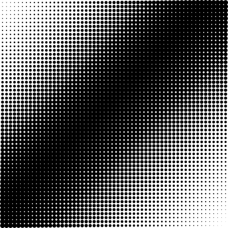 Abstract dotted background. Halftone effect. Vector texture. Modern background. Monochrome geometrical pattern. Strips of points. Black dots on white background.のイラスト素材