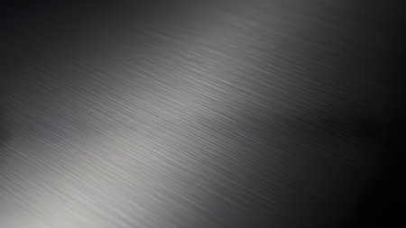 Brushed metal texture. Abstract background for design with copy space.の素材