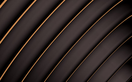 dark and brown line abstract geometric pattern wallpaper 3d rendering flat design styleの写真素材